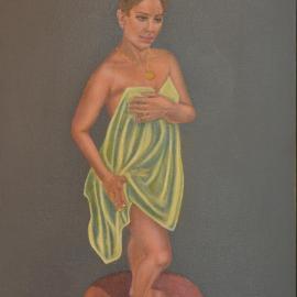 KATERINA PEDESTAL (oil on canvas)