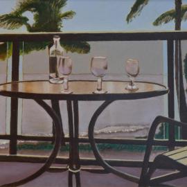 THE MORNING AFTER (oil on canvas, 16 by 20 inches)